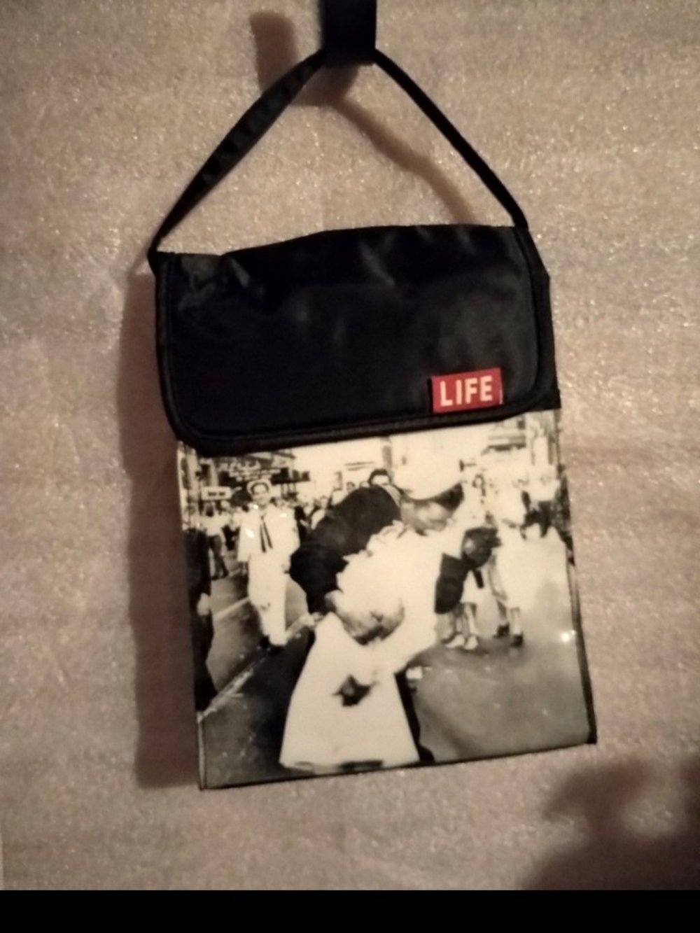 Iconic Life magazine picture on 1 side Of This Insulated Lunch Bag